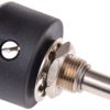 Potencjometr z przewodem nawojowym 1kΩ RS PRO średnica wału 6 mm 1W długość wału 25mm średnica 25.4mm Montaż panelowy