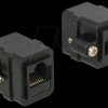 85124 Adapter RJ45 female > RJ45 female panel-mount Cat.6 UTP