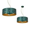 Lampa wisząca ZIGGY WHITE Gold/Bottle green 3xE27 MLP7580 Milagro