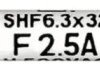 Microfuse 6.3 x 32 mm, 2.5 A, F, 400 V (DC), 500 V (AC), 1.5 kA breaking capacity, 8020.5072.G