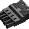 Plug, 5 pole, cable assembly, screw connection, 0.5-2.5 mm², black, AC 166 GSTF/525 SW