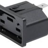 Schurter 3-104-044 Złącze męskie IEC złącze żeńskie proste Łączna ilość styków: 3 8.8 mA czarny 1 szt.