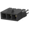 Pin header, 3 pole, pitch 3 mm, straight, black, 2-1445085-3