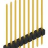 Pin header, 9 pole, pitch 2.54 mm, straight, black, 10046930