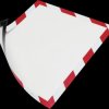 4945132 Info frame, magnetic, A4, red/white, pack of 5