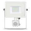 Projektor LED 20W 1600lm 3000K Dioda SAMSUNG z czujnikiem ruchu PIR Biały IP65 448