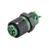 Wieland 46.031.5055.7 RST® MINI Socket 2+PE Pins Built-in Bullet Connector