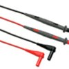 Measuring lead with (test probe, straight) to (4 mm plug, angled), black/red, CAT III, FLUKE TL71-1