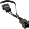 chłodzenie PC kabel Y [1x złącze żeńskie do wentylatora PC 4-pin - 2x złącze żeńskie do wentylatora PC 4-pin] 0.35 m cza