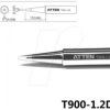 T900-1.2D Soldering tip, 1.2 mm, chisel-shaped, straight