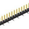 Pin header, 15 pole, pitch 2 mm, angled, black, SLY7SMD04515S