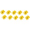 Dust protective cap, yellow, for RJ45 socket, BS08-01024-10, package with 10 pieces