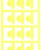 PA cable maker, inscribable, (W x H) 21 x 5.8 mm, max. bundle Ø 5 mm, yellow, 1805780000