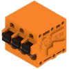 PCB terminal, 3 pole, pitch 5.08 mm, AWG 24-12, 20 A, spring-clamp connection, orange, 1330720000