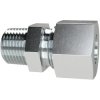 Screw-in fitting, L 41 mm, 315 bar, steel, galvanized, for pipe systems, 159652