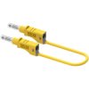 Electro PJP 2214/600V-CD1-100J Test lead Yellow 4 mm connector 100 cm
