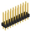 Pin header, 20 pole, pitch 2.54 mm, straight, black, 10055380