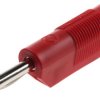 Adapter z wtykiem bananowym Męski Śruba typ Wtyk bananowy Czerwony 30A Hirschmann Test & Measurement rozmiar 4 mm
