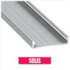Profil LUMINES typ SOLIS srebny anod.2m n/t 43x9,3