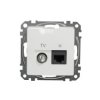 SEDNA DESIGN & ELEMENTS Gniazdo komputerowo-TV (kat.6 UTP) białe SDD111469T SCHNEIDER ELECTRIC