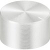 TRU COMPONENTS TC-11696456 Pokrętło z nakładką ze znacznikiem srebrny (Ø x W) 23 mm x 13 mm aluminium, plastik 1 szt.