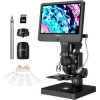 Mikroskop cyfrowy z ekranem 10cali , powiększenie do 5000x, 5 obiektywów i endoskop, AD269S-M ANDONSTAR
