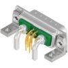 D-Sub socket, 5 pole, 5W1, equipped, angled, solder pin, 3005W1SAT73N20X
