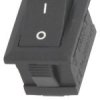 MK5111B Przełącznik kołyskowy, czarny 1A/250V, SPST - otwór montażowy: 9x13.8mm