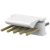 Pin header, 5 pole, pitch 2.54 mm, straight, natural, 3-641126-5