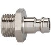 Nipple, L 27 mm, 35 bar, brass, nickel-plated, for jacks, 107186