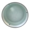PLAFON 30 srebrny klosz biały mat E27 60W Brilum