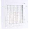 Kratka wentylacyjna, Biały, Aluminium, 200 x 200mm 32mm
