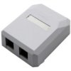 Puszka N/T Dla Modułu Keystone 2-Portowa Snap-On Biała Molex