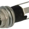 Gniazdo; 2,5mm; z wyłącznikiem; zasilające DC; 5,5mm; DC-025B-2,5-n; proste; na panel; 8mm; lutowany; 0,5A; 30V; metal; RoHS