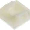 Mocowanie opaski kablowej samoprzylepne, 19mm x 19 mm, kolor: Naturalny, 100-szt., RS PRO