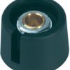 Rotary knob, 6 mm, plastic, black, Ø 16 mm, H 16 mm, A3016069