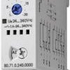 Przekaźnik czasowy Finder 80.71.0.240.0000, 0.1 s - 24 h, 240 V/DC, 240 V/AC, 1 A, 1 szt.