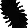 LED heatsink, (L x Ø) 10 x 120 mm, 2.25 to 0.58 K/W, black anodized, 10079734