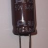 Kondensator elektrolityczny bipolarny 6.8uF 50V 105' 16x36mm RM=7.5mm cena netto