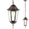 Lampa Ogrodowa Wisząca Zewnętrzna E27 Latarnia Patyna Bellis Lumiled