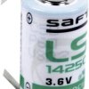 Bateria 1/2 AA Saft LS14250CLG, 3.6 V, 1200 mAh, litowe, U-końcówka do lutowania, 1 szt.