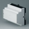 PPO/PC DIN rail enclosure, (L x W x H) 82.4 x 99.2 x 86 mm, light gray/black, B6504112