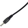 Akyga AK-DC-03 USB charging cable 3.5mm DC plug Black 0.80m