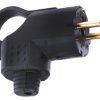 Wtyk sieciowy, Legrand Kabel Francja 2+E 16A Czarny Guma Śruba, 250 V