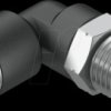 153049 Push-in fitting, L-shaped, with external hexagon, R1/4 <> dia. 8