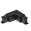 Łącznik L Prawy Czarny 3-fazowy do Szyn Oświetleniowych