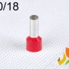 Końcówka kablowa 10/18 mm2 tulejka izolowana miedziana czerwona 100szt. DI 10-18 C GPH