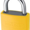 Kłódka bezpieczeństwa średnica szekli: 6.5mm ABUS z kluczem W budynkach, na zewnątrz aluminiowo-stalowa Żółty