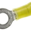 Zacisk oczkowy rozmiar przewodu 6.6mm² Ø , M6 izolowany średnica wew 6.7mm Żółty TE Connectivity