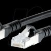 1308451000-E Patch cord RJ45 Cat.6A AWG26 S/FTP LSHF 1.0 m black